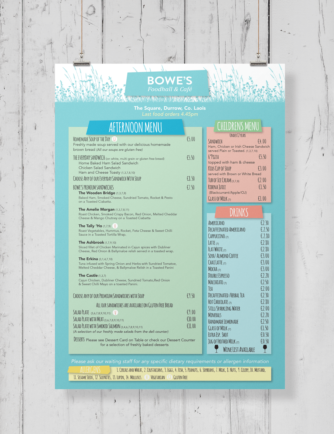 7.Bowes Menu